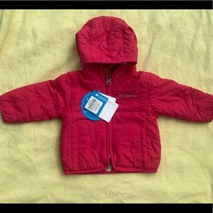 NWT 6-12 months Hot pink reversible Columbia water resistant Jacket